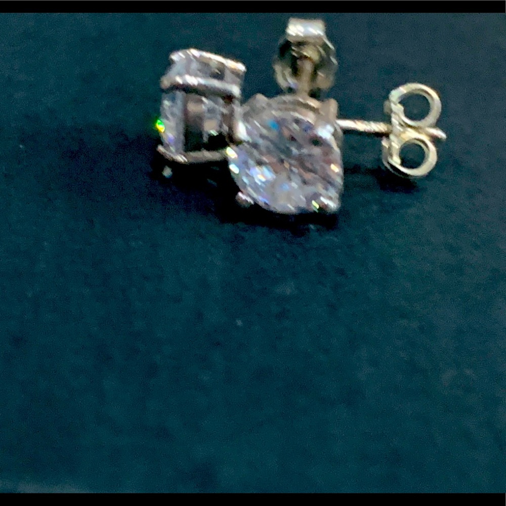 Diamond stud earrings